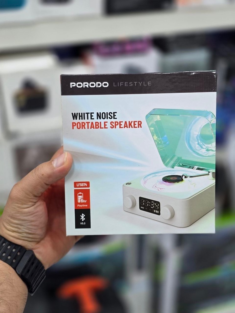 اسپیکر قابل حمل و گرامافون برند Porodo نکس گجت