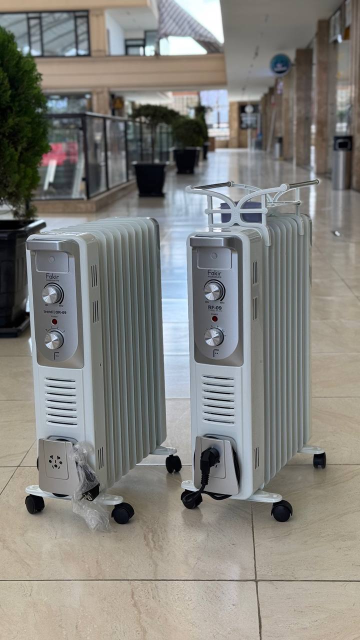 شوفاژ برقی روغنی فکر آلمان مدل RF-09 Turbo Plus نه پره - فن دار و حوله خشک کن دار
